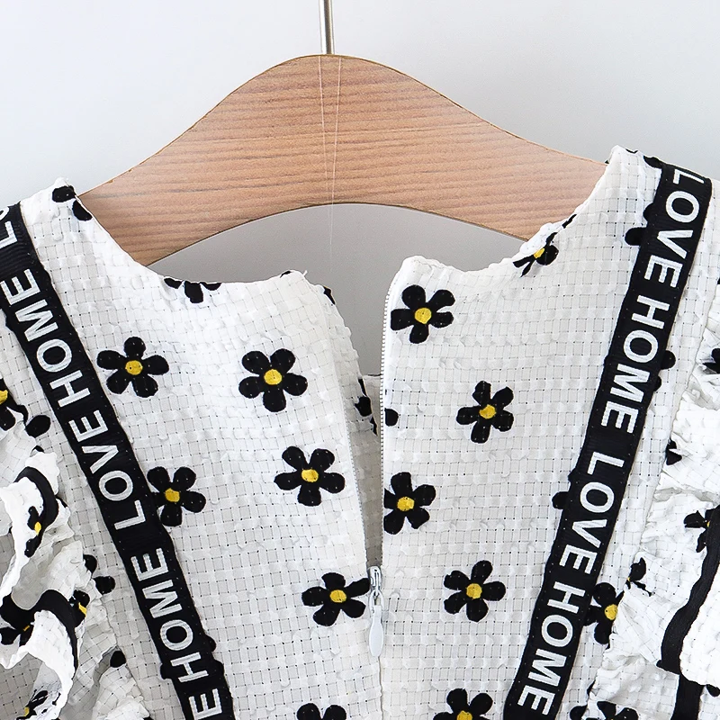 Летнее Платье С Цветочным Принтом Для Девочек