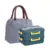 Dark blue double layer   lunch box bag