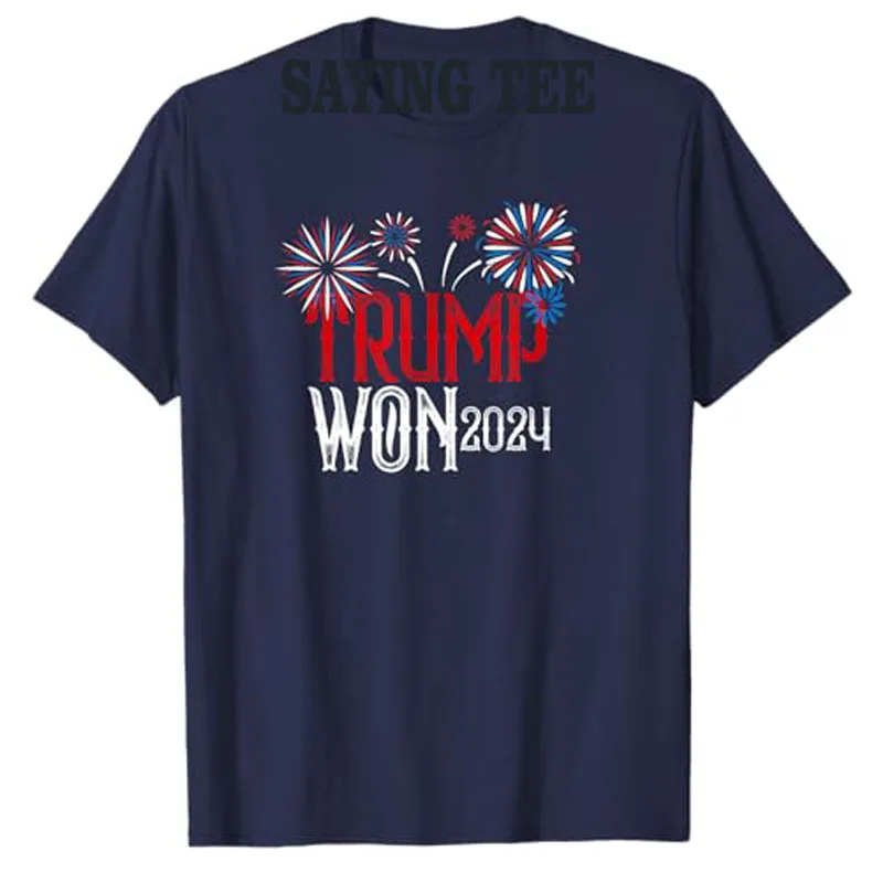 Дональд Трамп Won 2024 выборы Inaгурация мужские и женские дизайнерские футболки Trump 47