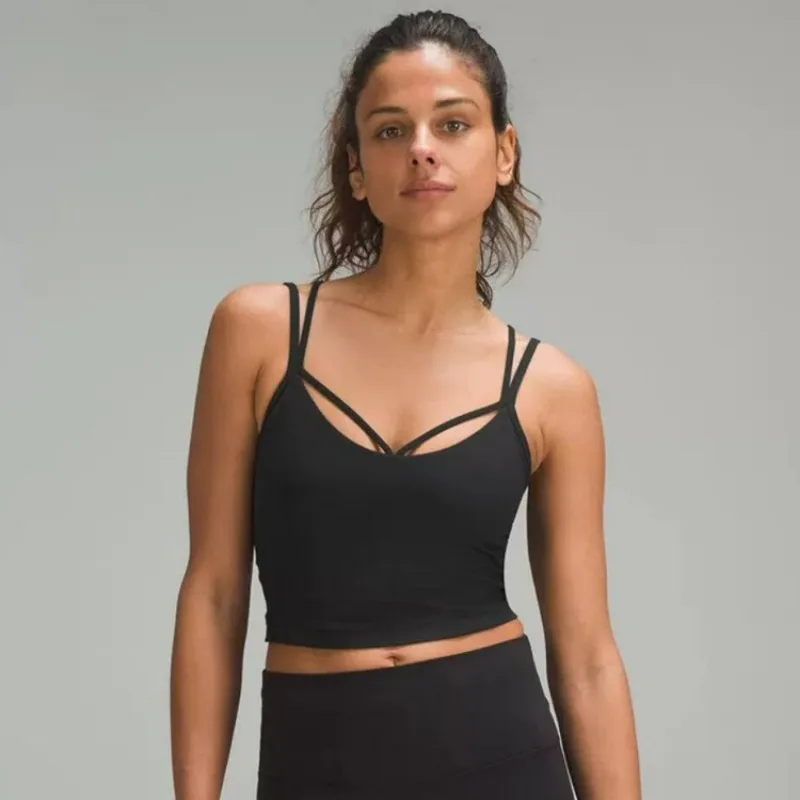 Спортивный бюстгальтер с нагрудными подушечками для женщин жилет бега