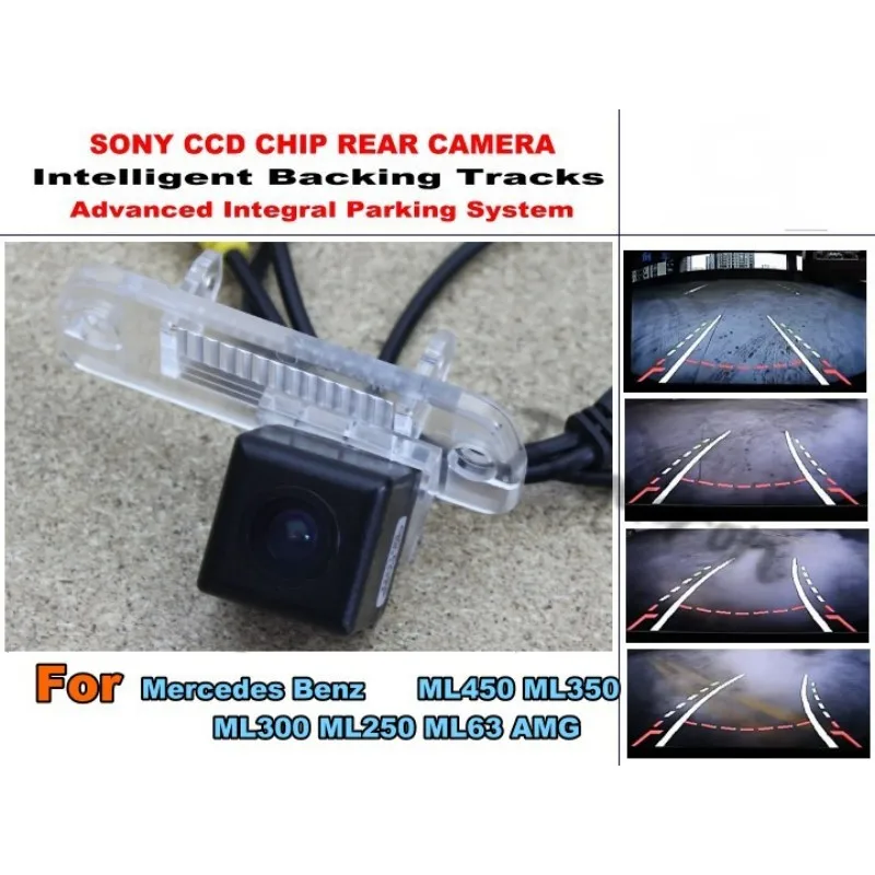 

For Mercedes Benz ML450 ML350 ML300 ML250 ML63 AMG Smart Tracks Chip Camera HD CCD Intelligent Dynamic Rear View Camera