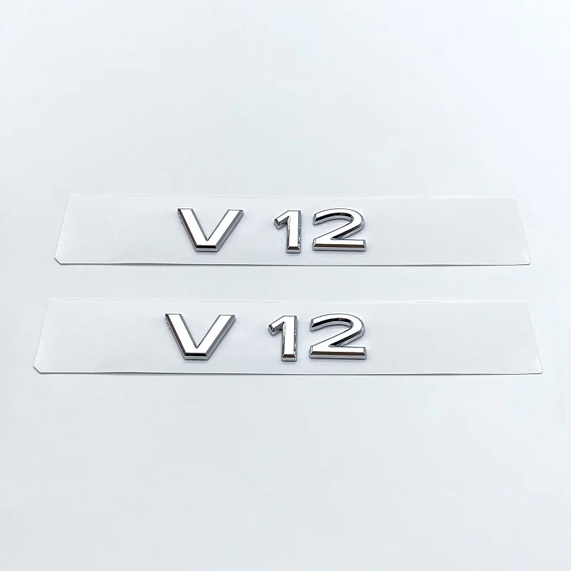 Новый хромированный черный буквы V12 эмблема для Benz Maybach S680 автомобильное крыло