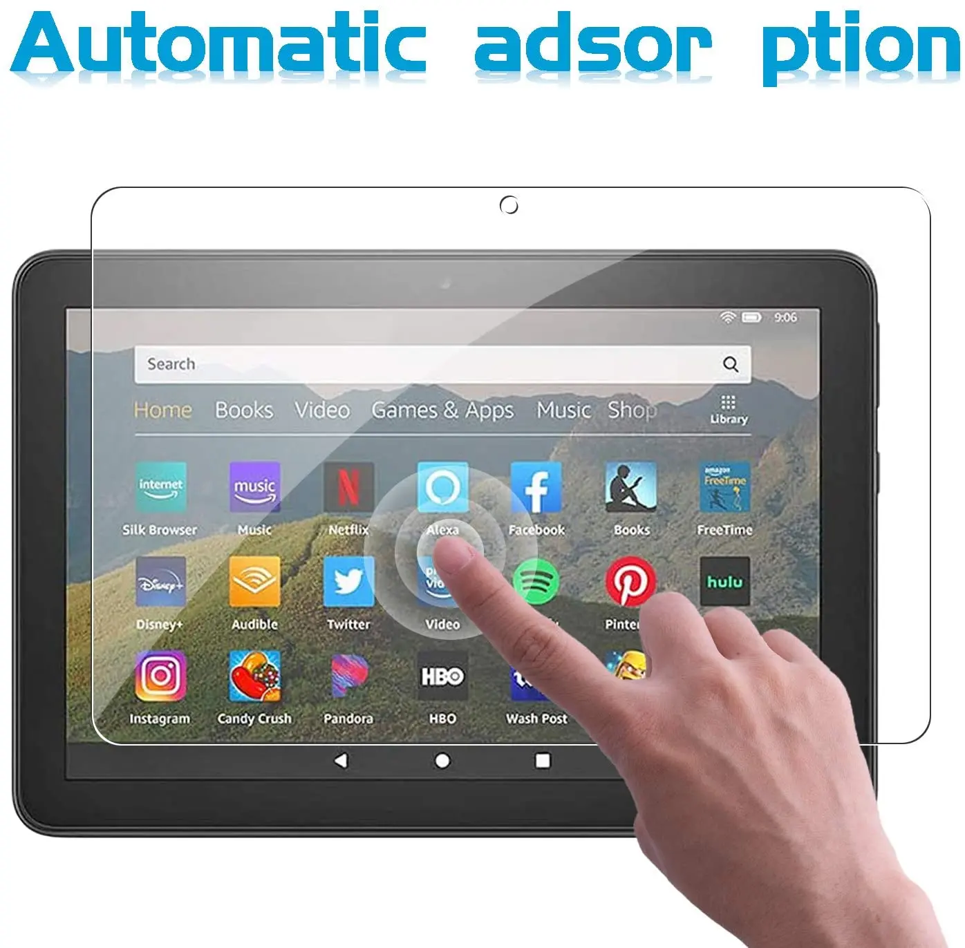 

Tempered Glass for Amazon Fire HD 8 10th Gen 2020 Anti-cratch Tablet Screen Film Explosion-proof Tablet Protective Film