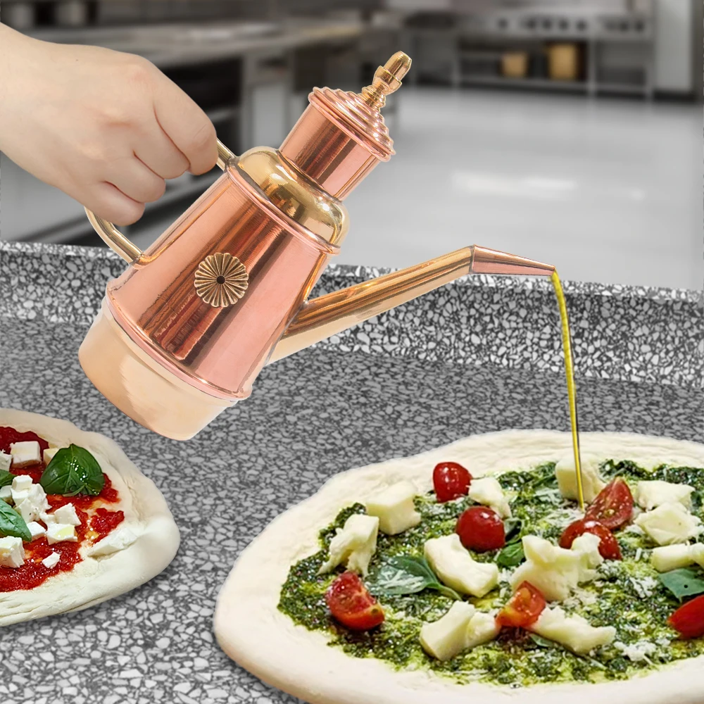 Чистая кожа изысканная 450 мл медная итальянская бутылка оливкового масла банка