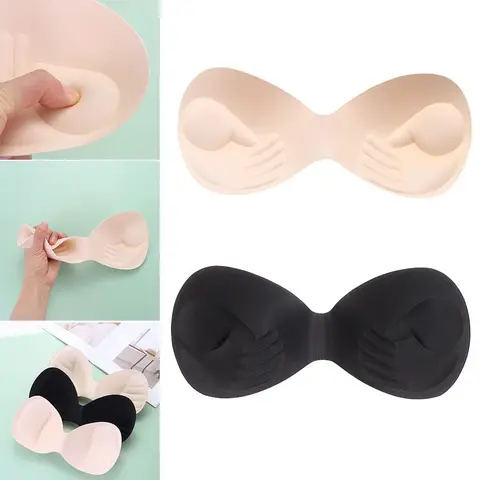 Breast Enhancer Body-fitted Design Intimates Accessories Bikini Insert Pads Push Up Swimsuit Sponge Foam Thick Bra Pads