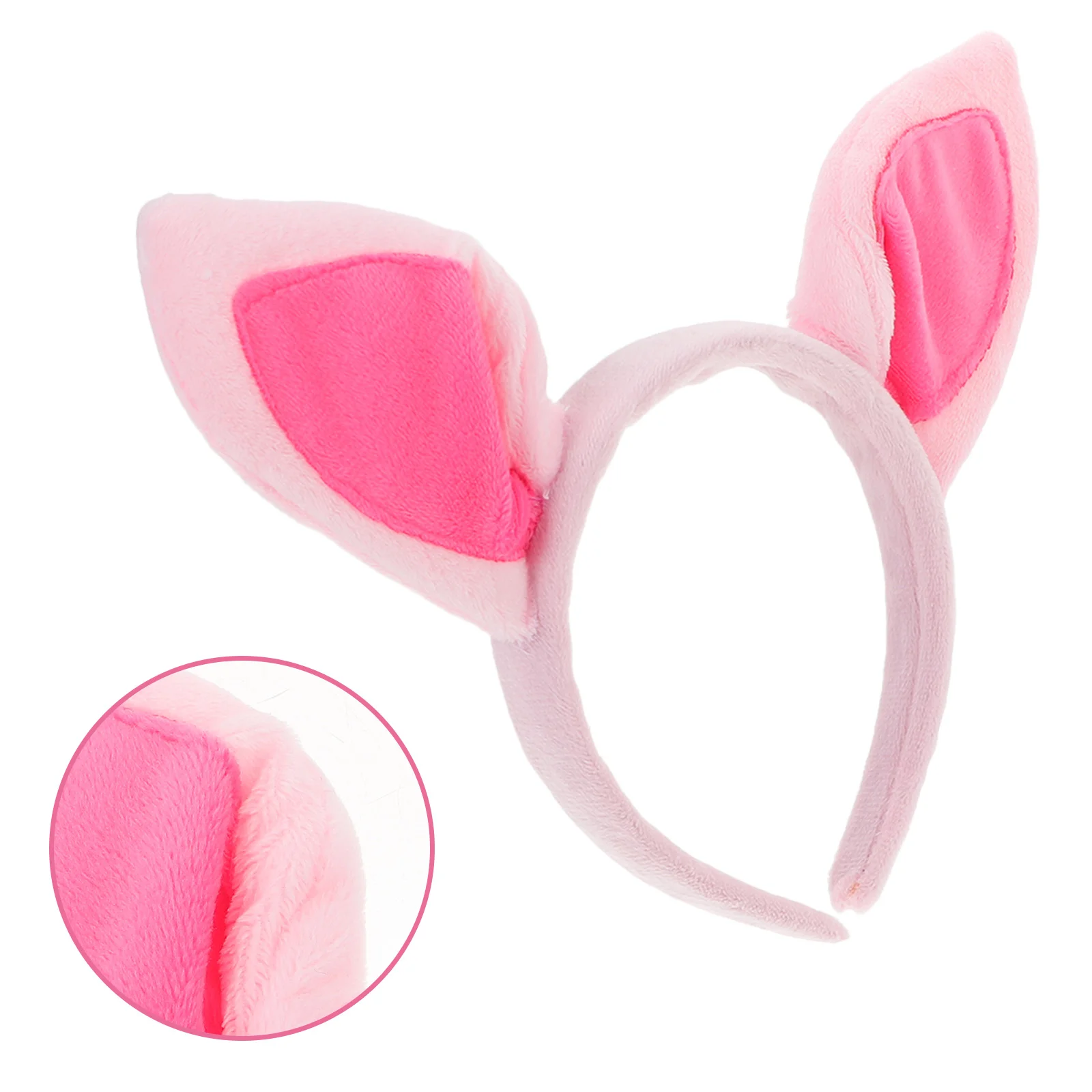 Mardi Gras Pig Mask Headband Set Pigs Ears Animal Headgear Costume Cloth Nose Prop