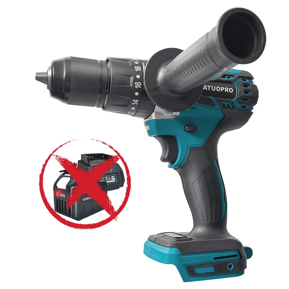 

PATUOPRO Бесщеточная ударная дрель 13 мм для аккумулятора Makita 18 В