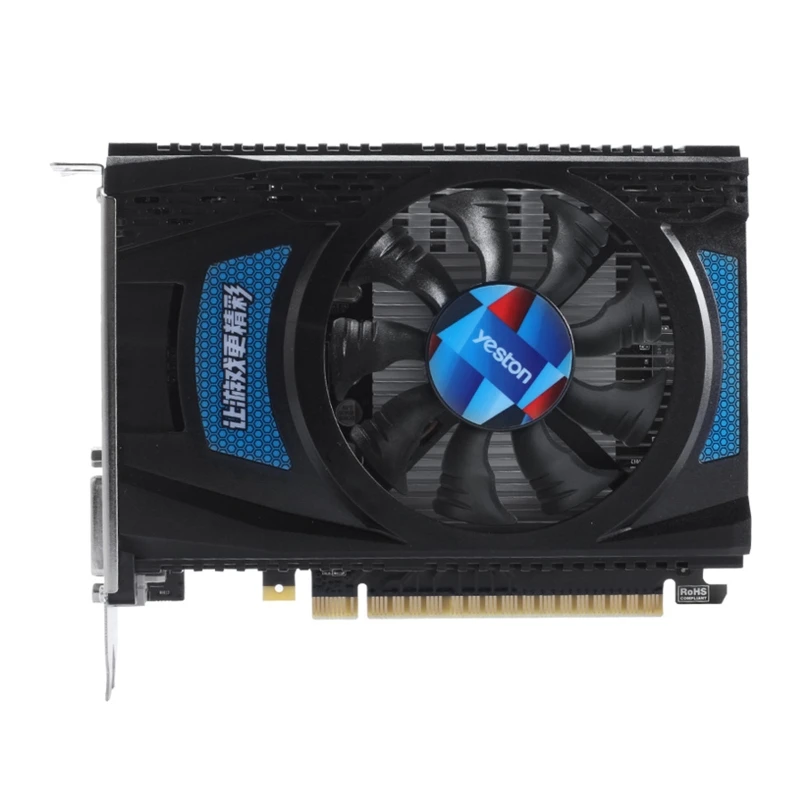 

RX550 4G D5 Gaming Graphic Card with 4GB/ GDDR5/128bit Memory 1183MHz/ 6000MHz DP+ HD+ DVI-D Output Ports Extreme Fast