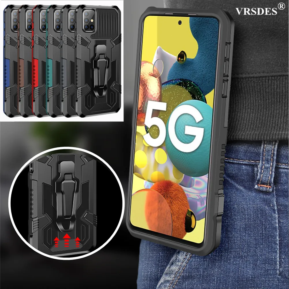 

With Belt Clip Shockproof Armor Case For Samsung Galaxy A51 A71 A31 A41 A 20 50 70 M 01 10 30 S M 51 31 21 11 S20 FE Note 20 10
