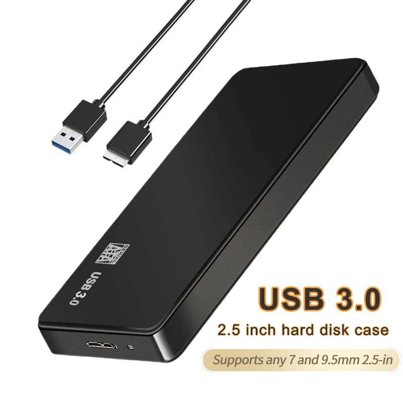 USB 3.0 To 2.5 Inch Hard Drive Case Внешний жесткий диск USB 3,0-2,5 дюйма, 5 Гбит/с