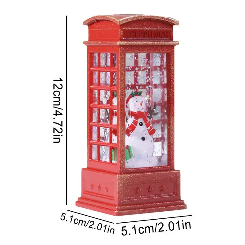 Рождественский фонарь Телефонная будка Снеговик Маленькая масляная лампа