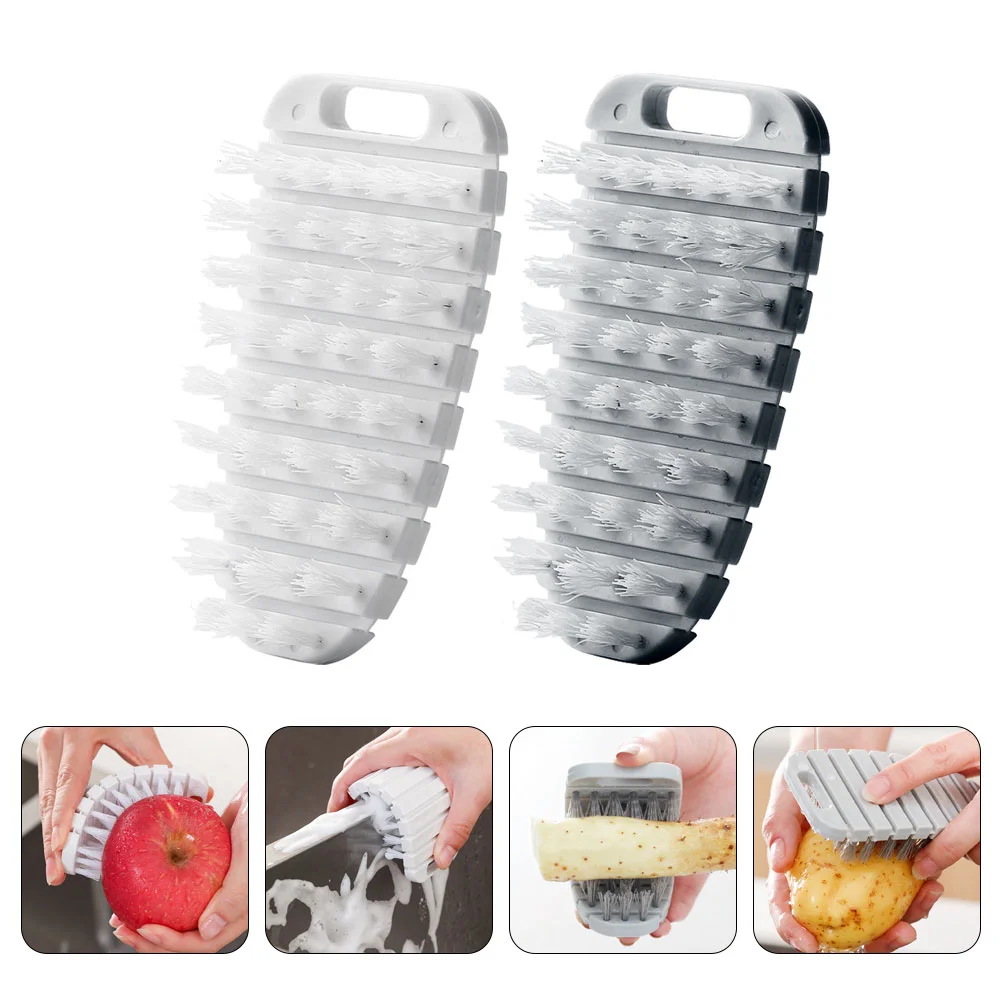 

2Pcs Pot Cleaning Scrubbers Vegetable Brushes Cleaning Scrubbers for Pot Kitchen