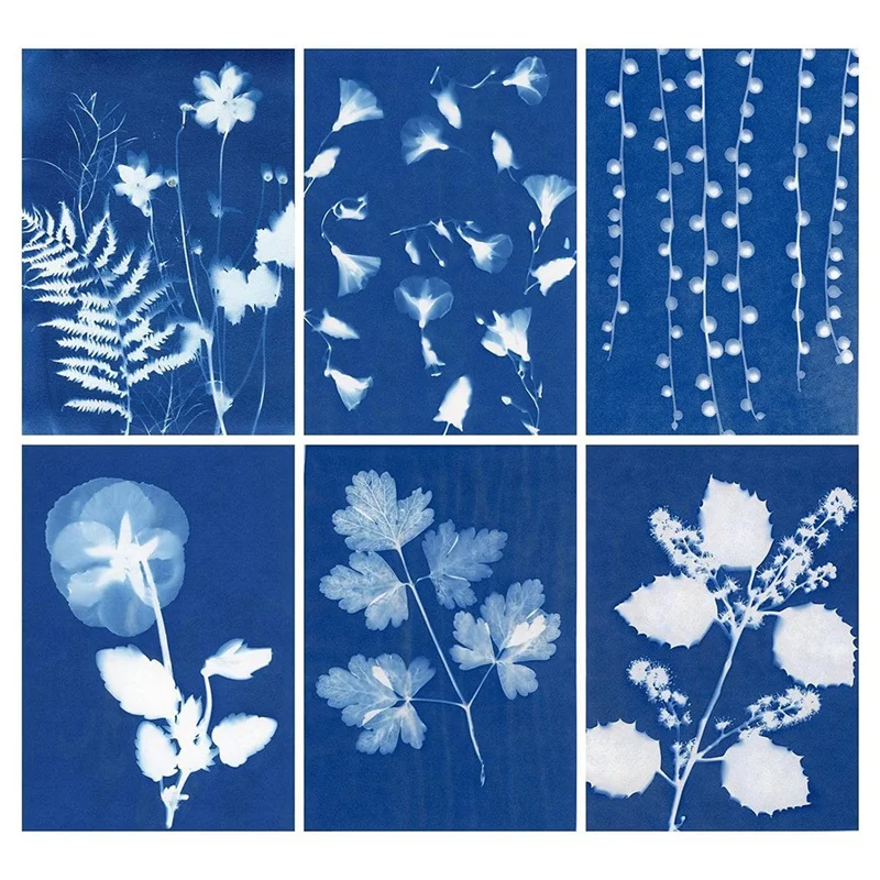Набор цианотипной бумаги Sun Print Paper на 60 листов Художественная бумага Art с 1