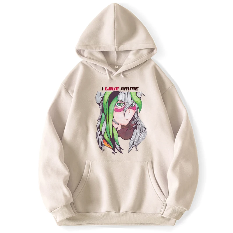 Nelliel I Love Anime Hooded Hoodie Sweatshirts Hoodies For Men Jumper Clothes Trapstar Pocket Spring Autumn Pullovers Sweatshirt