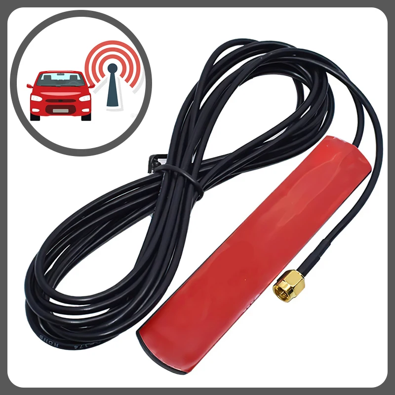 

1.5M Car Radio FM Antenna Patch SMA Male Internal Pin Marine Anti-interference Signal Enhancement Equipment Auto Accessories