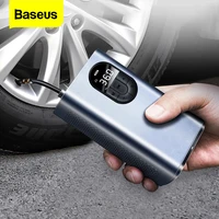 baseus car air compressor electric tyre inflator pump with led lamp for motorcycle bicycle tire portable inflatable pump