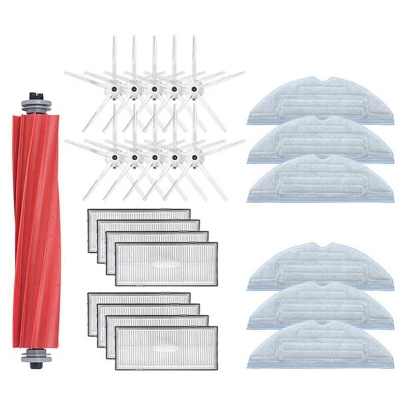 

Main Side Brush Hepa Filter Mop Cloth Accessories For Roborock S7 T7S Plus Robot Vacuum Cleaner Spare Parts Kits