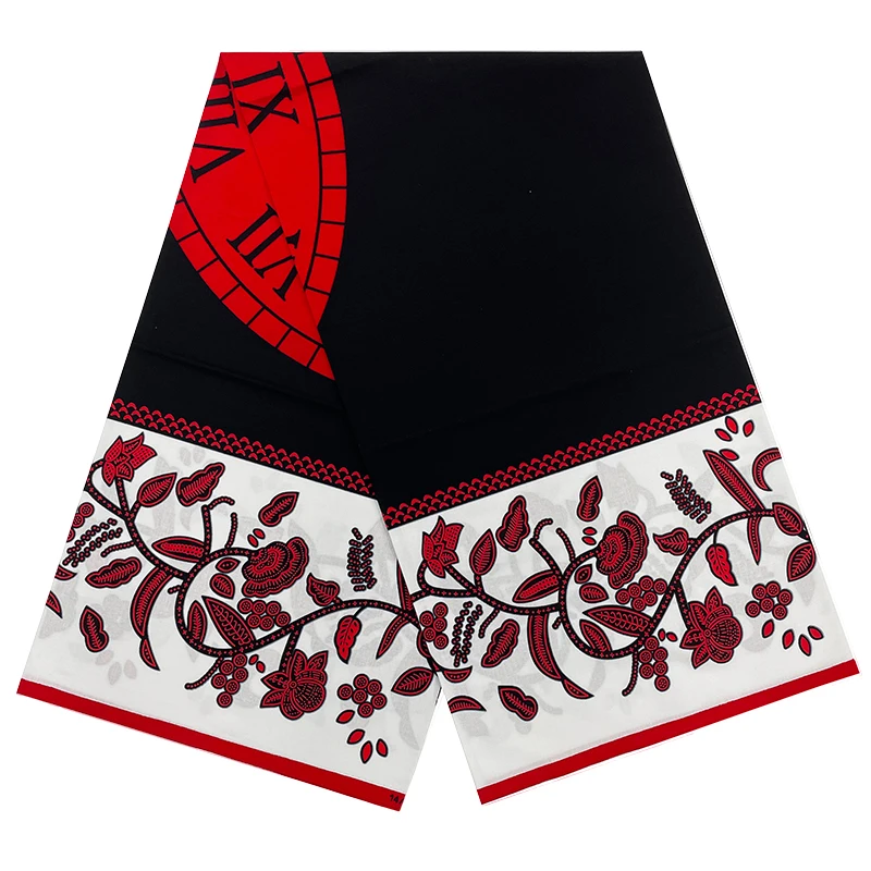 

2023 модная африканская ткань с принтом воска Анкары, африканская ткань из Нигерии, батик 6 ярдов для Loincloth TN0925