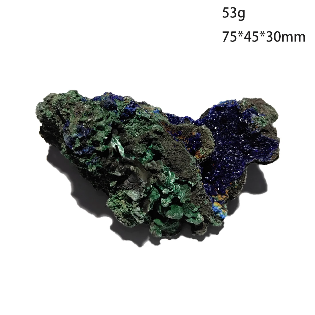 

C2-5B Natural Stone Azurite Cluster Malachite Mineral Crystal Specimen Home Decoration from Anhui Province China