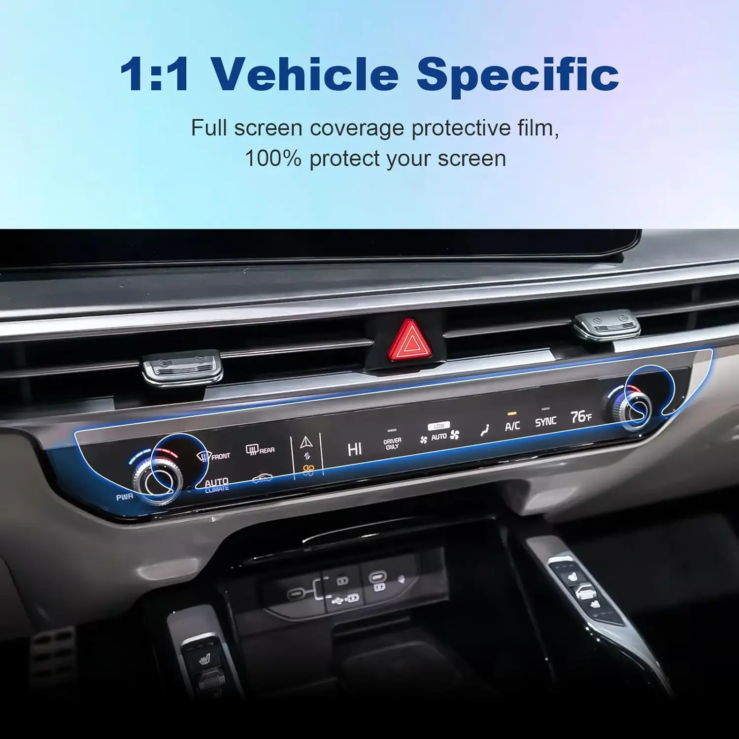 

Защитная пленка для экрана NANO для Kia Sorento 2024 2025, автомобильный кондиционер, панель переменного тока, защитная пленка для экрана, аксессуары