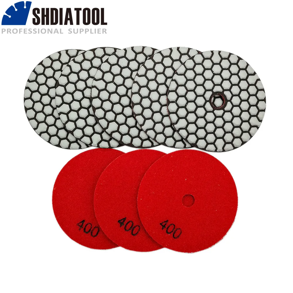 

SHDIATOOL Полировальные накладки для камня 7 шт., зернистость #400