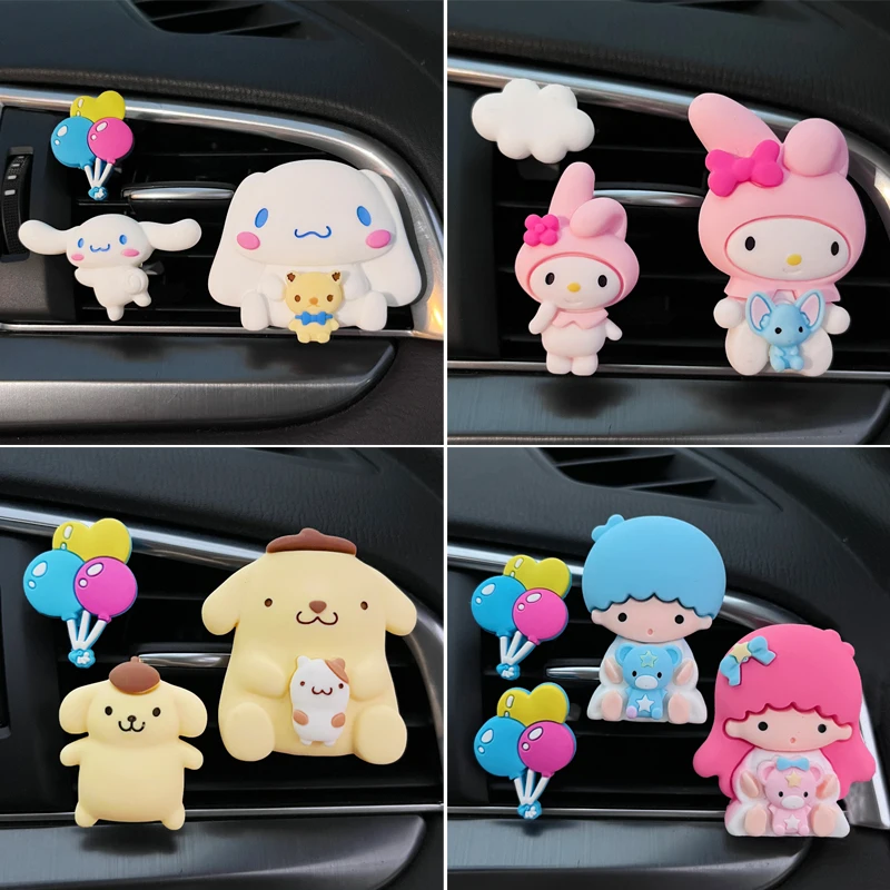 

Sanriod аниме Cinnamoroll Melody автомобильный освежитель воздуха с зажимом для вентиляционного отверстия, ароматизатор женский