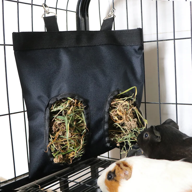 

1Pc Pet Rabbit Hamster Hay Bag Hanging Pouch Feeder Holder Feeding Dispenser Container for Pet Rabbit Guinea Pig Small Animals