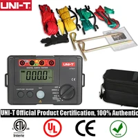 uni t digital earth ground resistance tester ut521 ut522 0 20000 4000ohm resistance meter with lcd backlight display