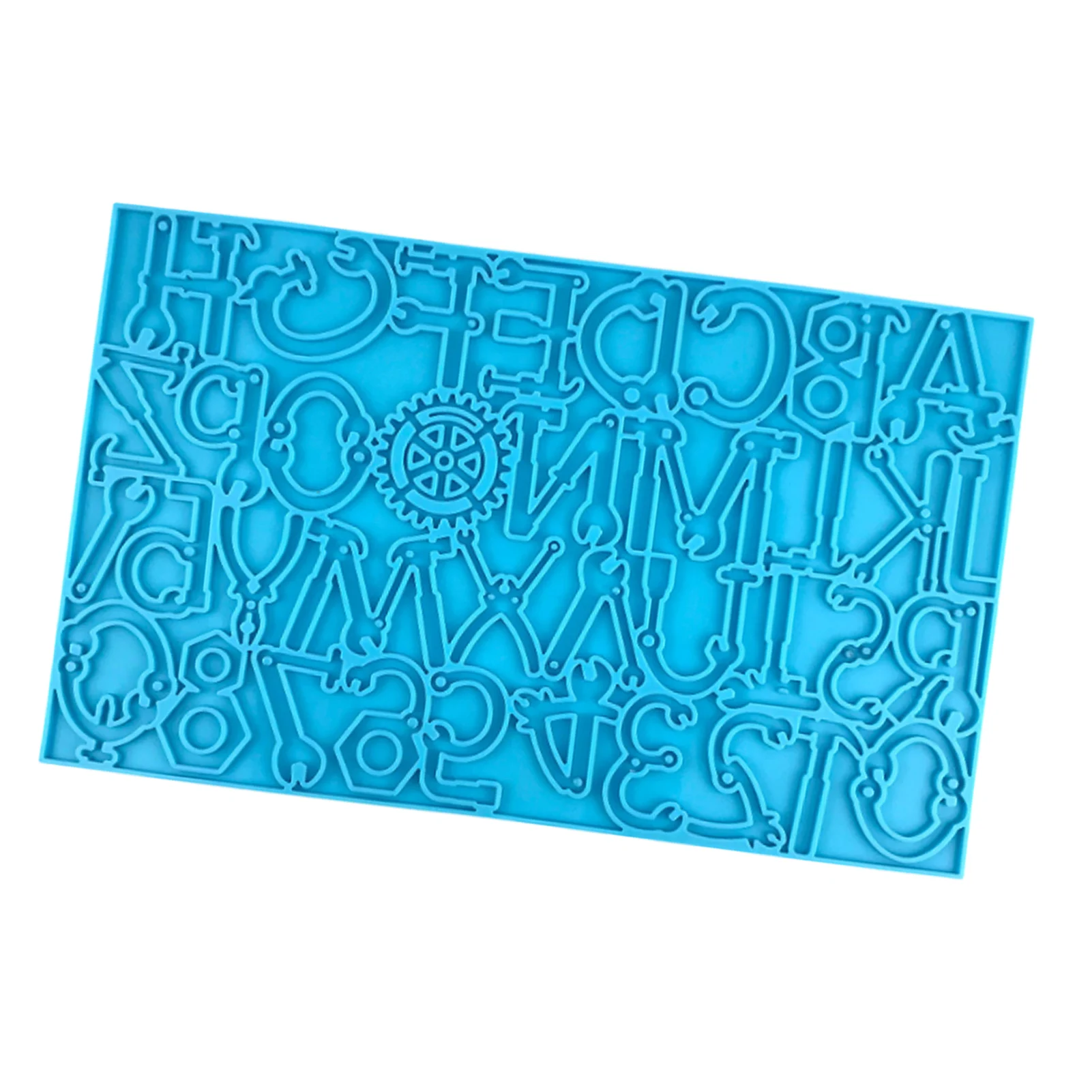 

Форма алфавита из эпоксидной смолы с отверстиями