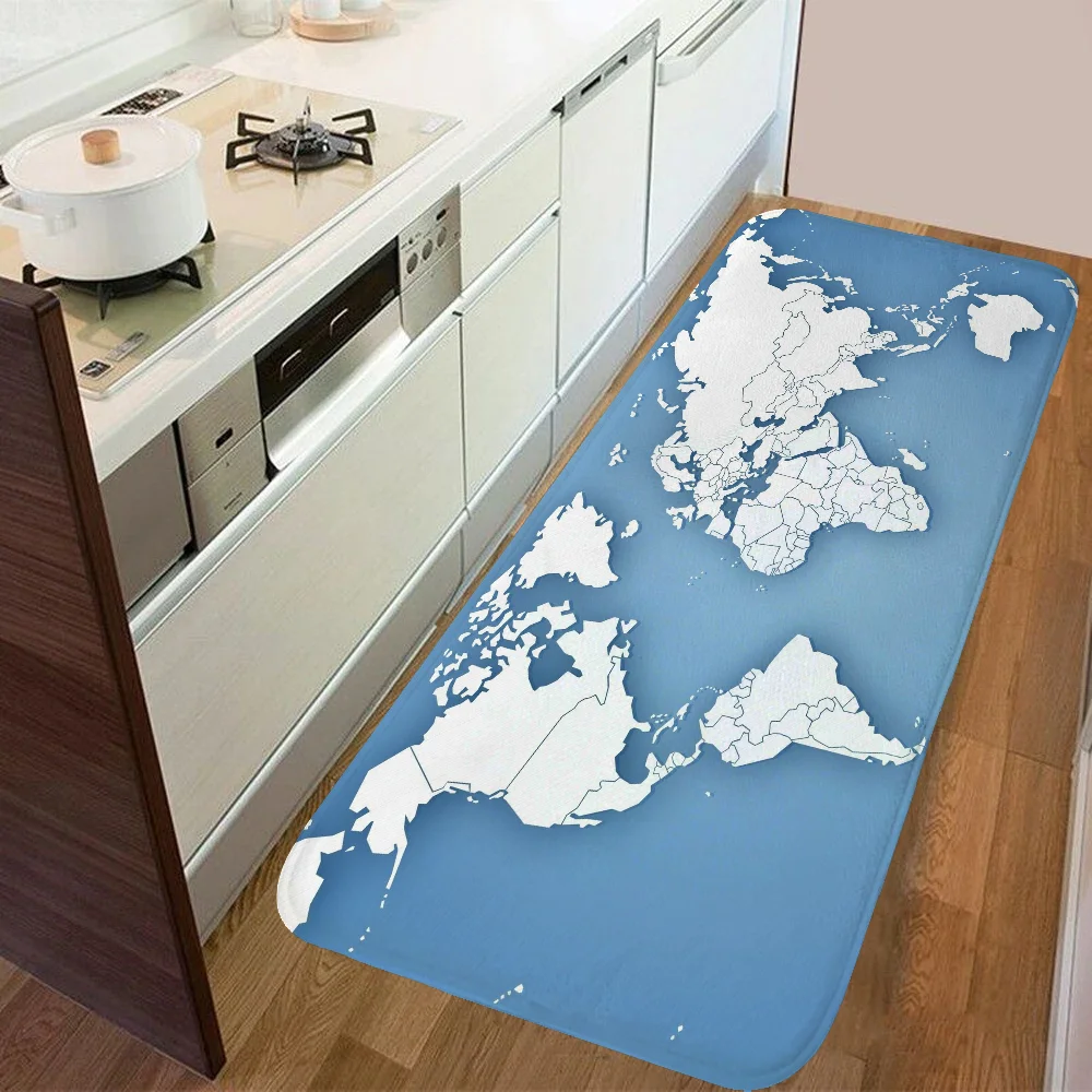 W-world Maps 16-2 Входной Коврик Настраиваемый Современный Стиль Замшевый Ковер Для