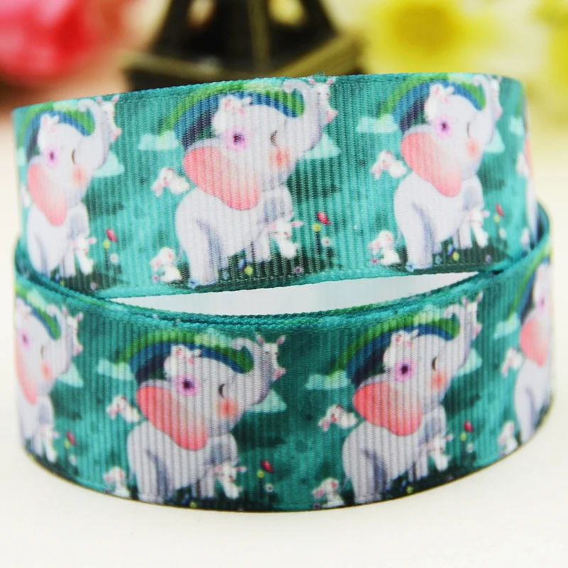 

Репсовая вечерние та с принтом слона, 22 мм, 25 мм, 38 мм, 75 мм, 10 ярдов