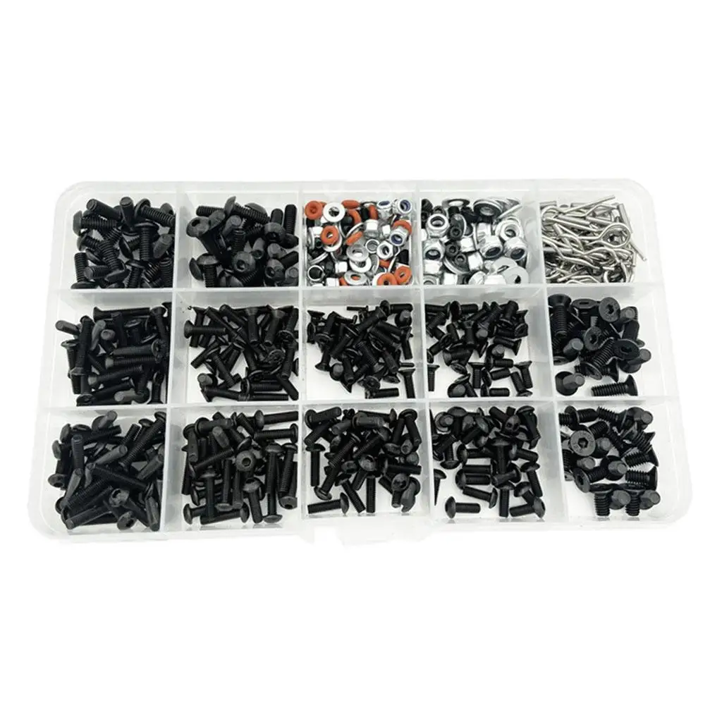

RC Screw Kit 1:10 Screws Nuts Modification M3 Car Parts Screw Set for HSP