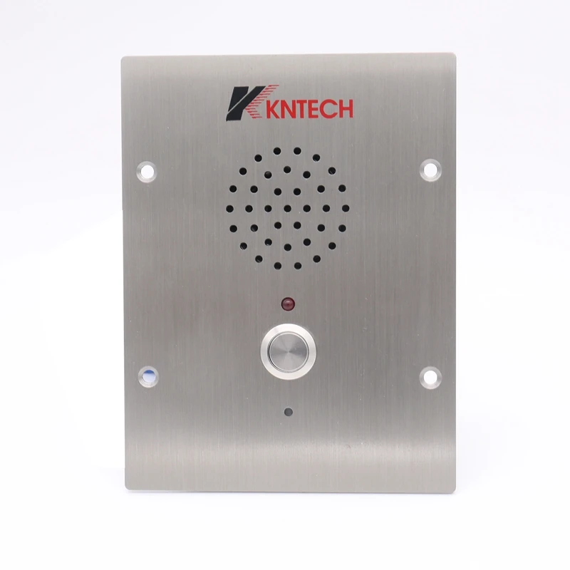 Фото KNTECH KNZD-11: Аварийный телефон для лифтов из нержавеющей стали SUS 304 с поддержкой PoE, сертификацией CE и защитой IP66 №1
