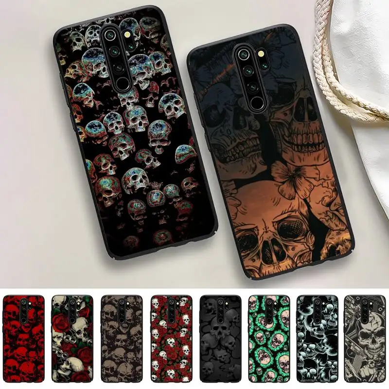 

Horror Skull Phone Case For Redmi 9 5 S2 K30pro Silicone Fundas for Redmi 8 7 7A note 5 5A