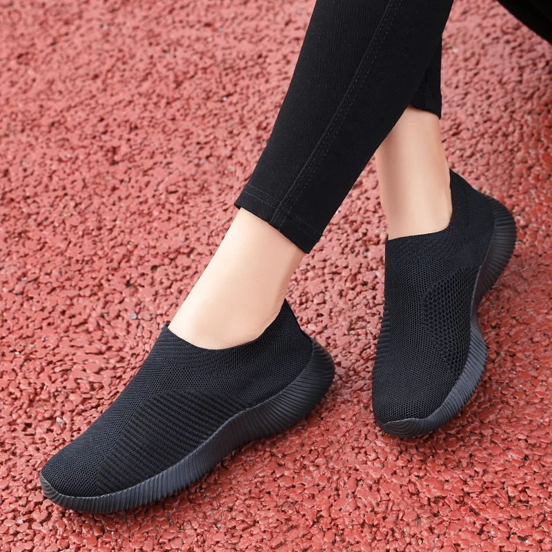 Women Sneakers High Quality Women Tennis Shoes Slip on Flats Shoes Women Loafers Tenis Feminino Walking Flat  Zapatillas