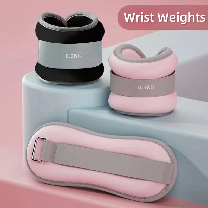 1 пара утяжелителей для лодыжек регулируемый мягкий железный песок браслет