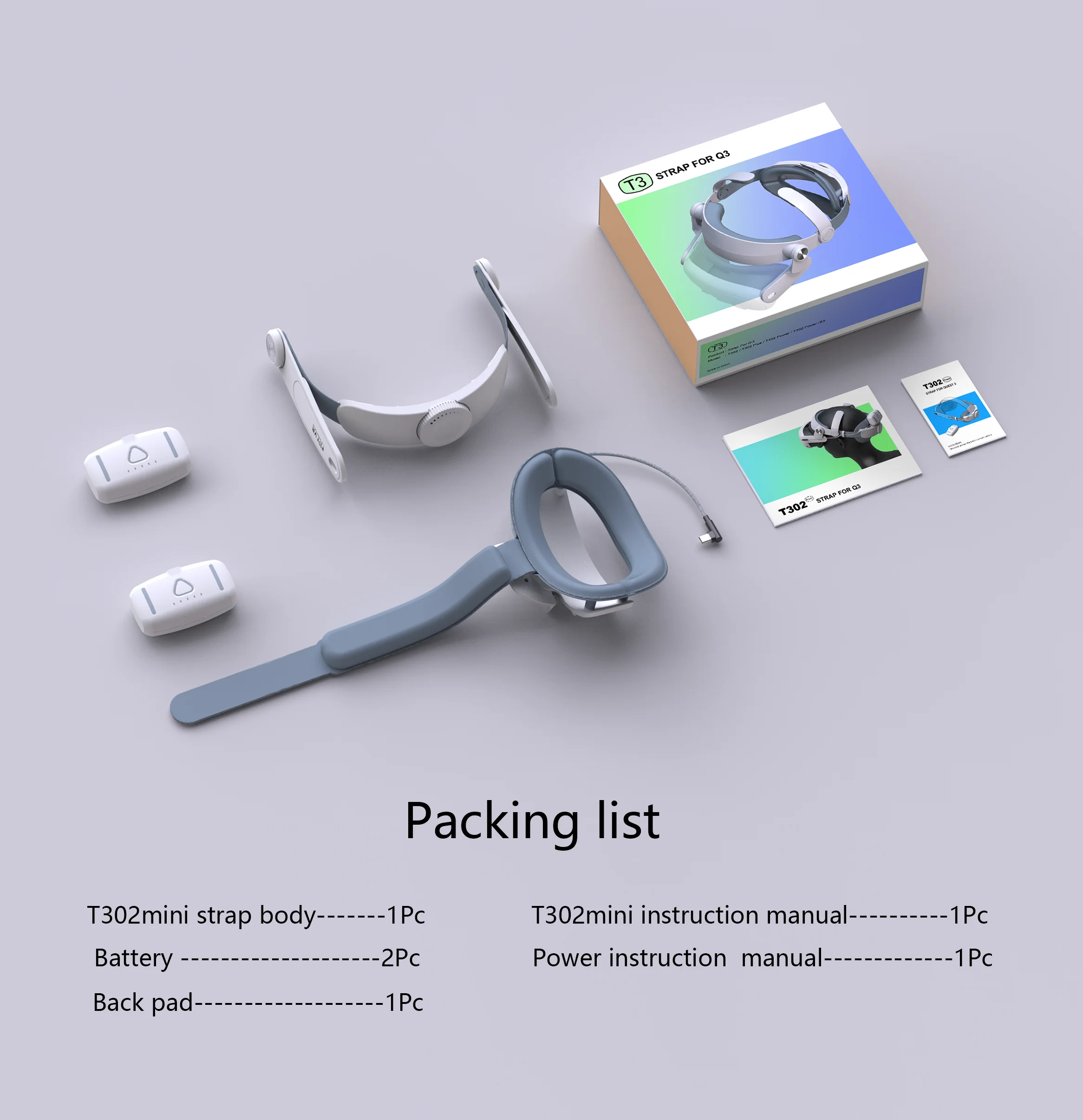 Ремешок на голову для батареи T302mini power Comfort 2