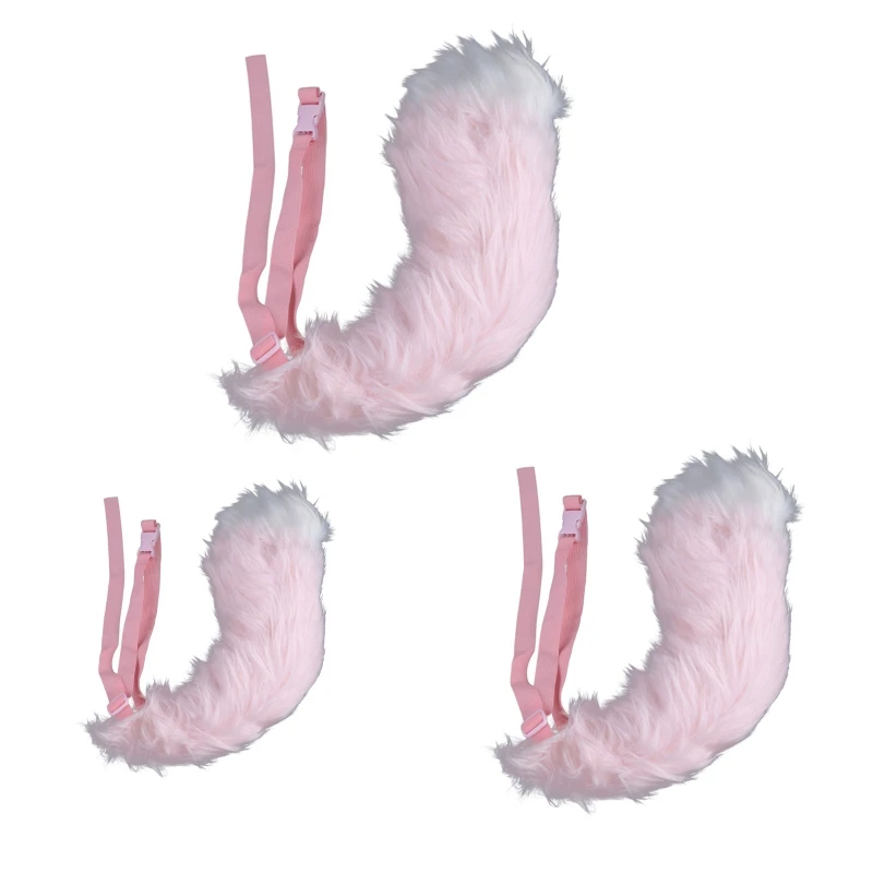 

Пушистый Лисий хвост Розовый Косплей костюмы реквизит Плюшевые Лолита хвосты ролевые игры Хэллоуин вечерние НКА кавайные аксессуары