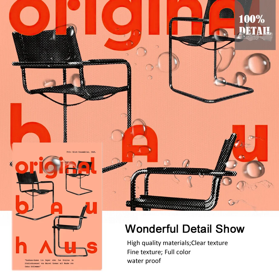 Скандинавский боухаус абстрактные Геометрические линии рисунок на стену