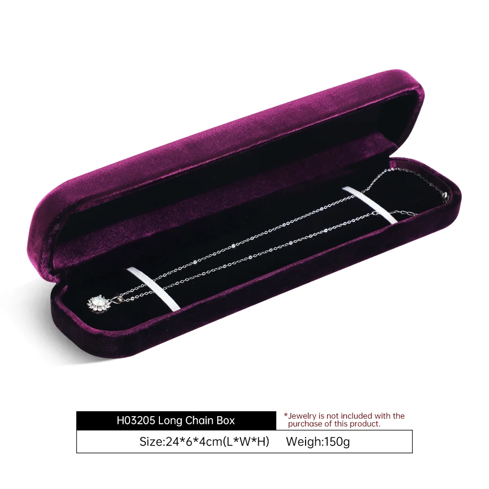 Yinbeini бархатная коробка для хранения украшений H030