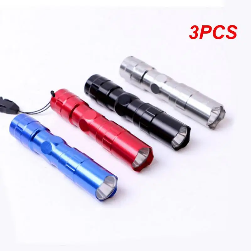 

3 шт., водонепроницаемый светодиодный мини-фонарик с батарейками АА