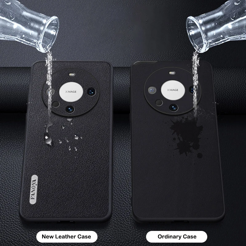 Чехол для телефона Huawei Mate 60 Pro кожаный роскошный растительный солярий с мягкими