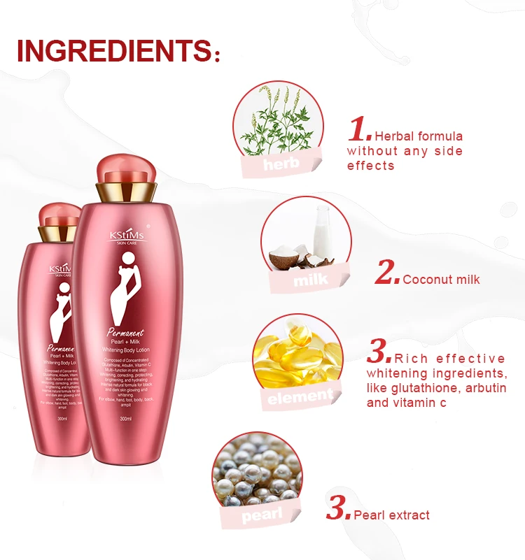 Натуральный органический лосьон для отбеливания тела ароматизированный