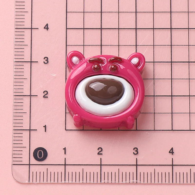 10 шт. Новинка кавайная мультяшная клубника медведь серия Смола с плоским