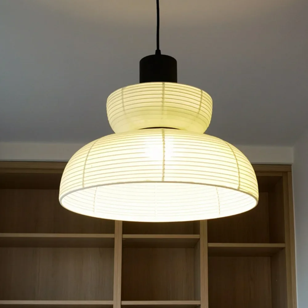 Подвесные лампы Wabi-sabi рисовая люстра в японском стиле Подвесная лампа для