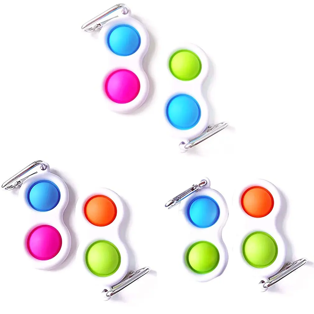 

Simple Dimple Fidget Toys Mickey Stitch Antistress Keychain Pendant Pop Push Bubble Sensory Stress Reliever Toys