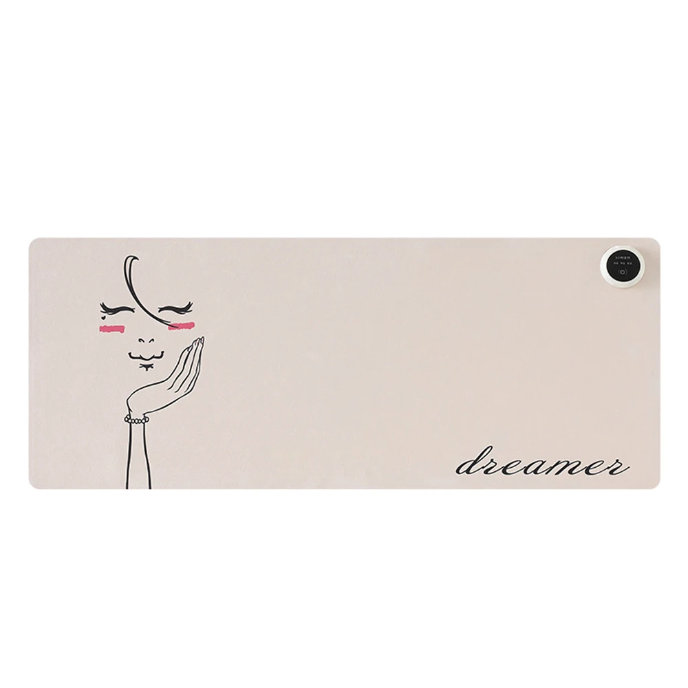 Duża inteligentna podgrzewana podkładka pod mysz śliczna elektryczna na biurko do podgrzewania dla studentów