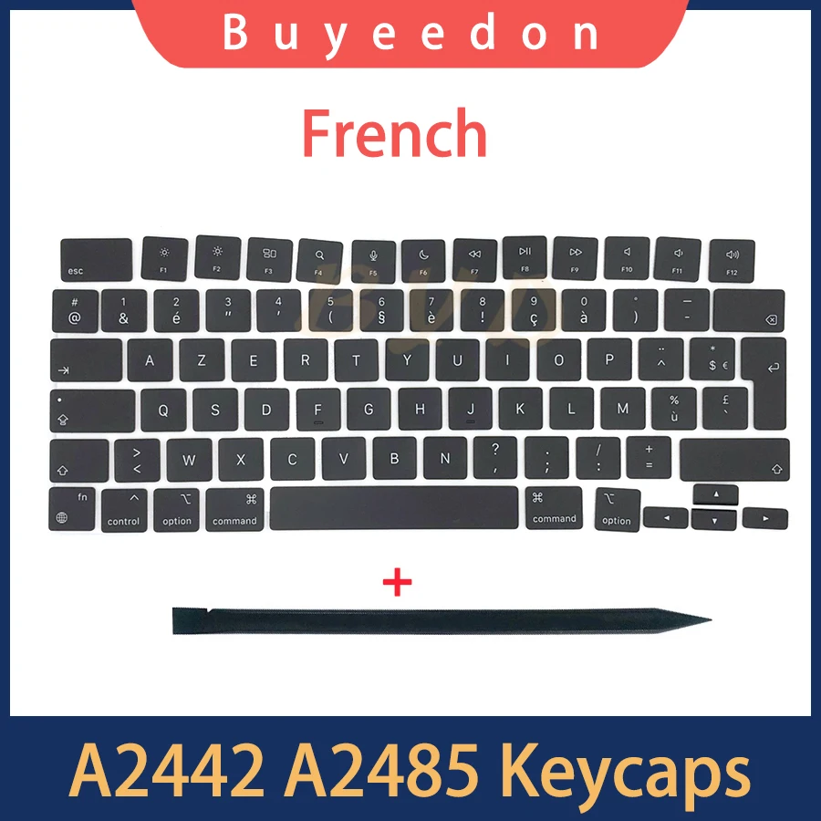 

New A2442 A2485 Keycaps Key Cap For Macbook Pro M1 Pro Max Retina 14" 16" Keycap French Layout 2021 Year