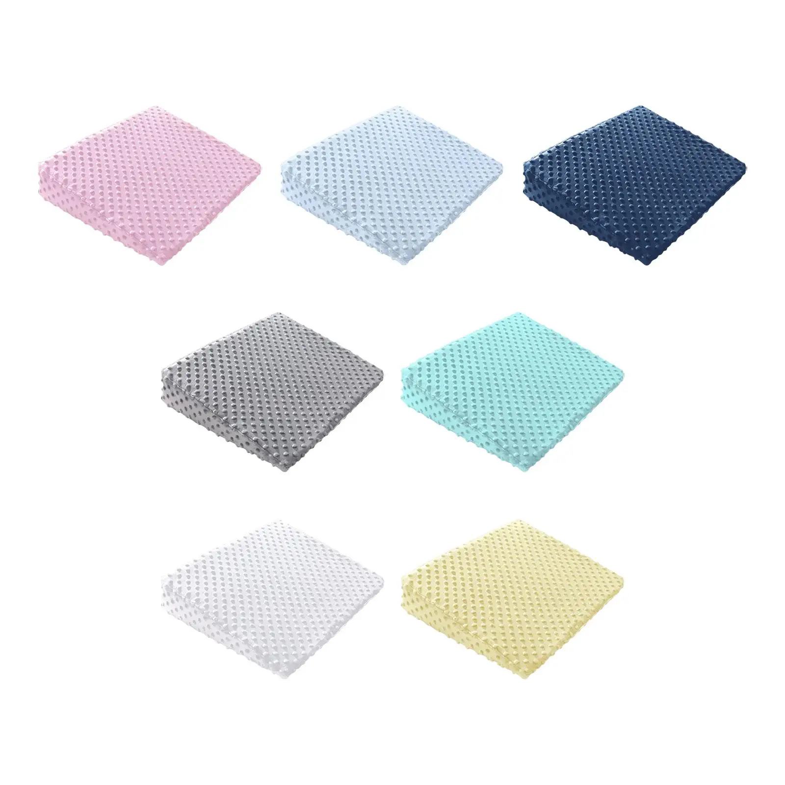 

Baby Wedge Bed pillow Mat Soft Side Sleeping Cushion with Removable Cover Anti Spitting Nursing Incline Pillow for Cot Crib