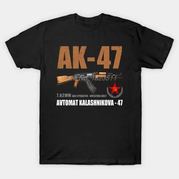 AK-47 Avtomat Kalashnikova русская Футболка мужская футболка Новая Мужская хлопковая